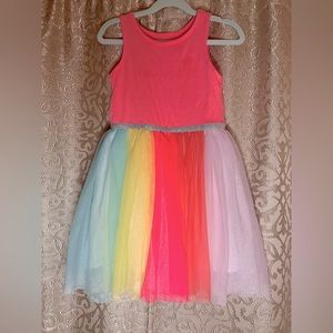 Girl rainbow dress size 5T cat and jack